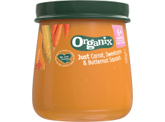 Organix Just Carrot, Sweetcorn & Butternut Squash